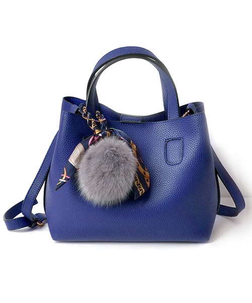 Amulet（アミュレット）の「3wayショルダーハンドバッグ（ショルダーバッグ・レディース・ブラック/グレー/ワインレッド/ブラウン/ネイビー/ベージュ/ピンク/ブルー/イエロー/ブラウン系その他/グリーン・ONESIZE）」の8枚目の写真