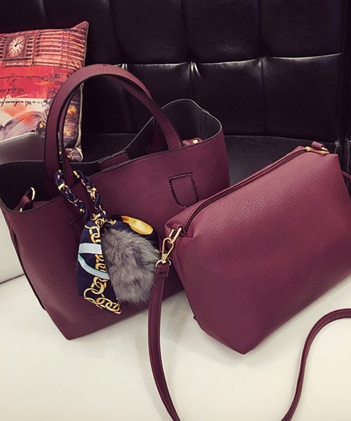 Amulet（アミュレット）の「3wayショルダーハンドバッグ（ショルダーバッグ・レディース・ブラック/グレー/ワインレッド/ブラウン/ネイビー/ベージュ/ピンク/ブルー/イエロー/ブラウン系その他/グリーン・ONESIZE）」の22枚目の写真