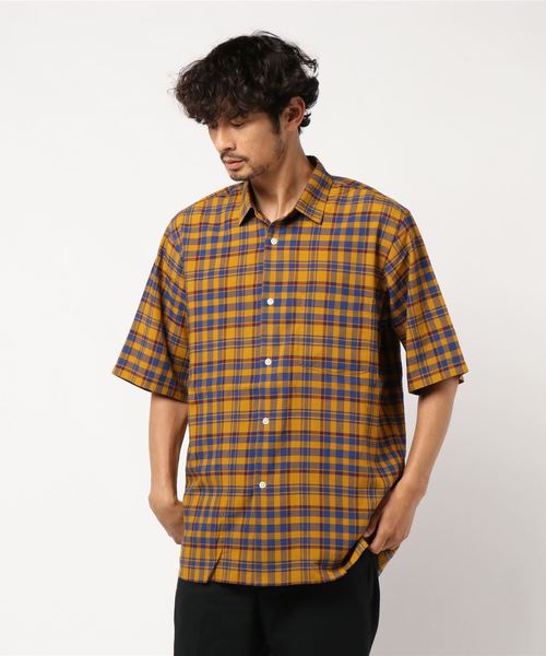 ADAM ET ROPE'/半袖シャツ ADAM ET ROPE'（アダムエロペ）の「チェック オーバーサイズ