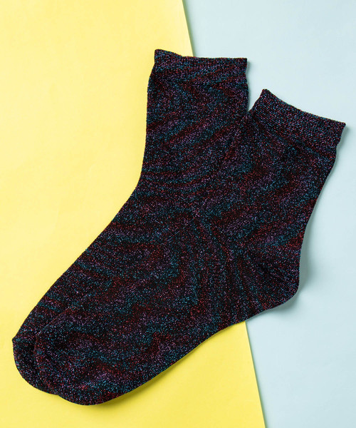 WEGO（ウィゴー）の「WEGO/ラメソックス（ソックス/靴下・レディース・ブラック/ベージュ/パープル/ブラウン/シルバー/ゴールド/その他1/ブラック系その他/ライトピンク/ホワイト・FREE）」の10枚目の写真