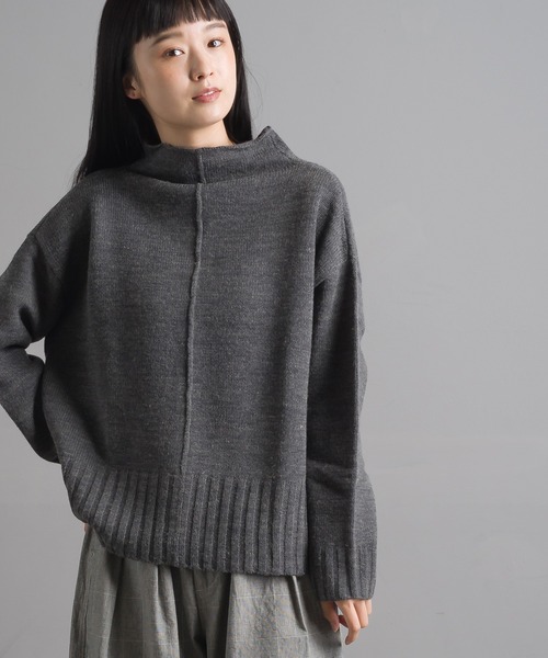 Marle マルレ の ウール混 ボトルネックニットプルオーバー ニット セーター Wear