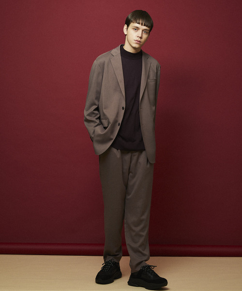 MAISON SPECIAL（メゾンスペシャル）の「オーバーサイズ強撚ドライジャケット【MAISON SPECIAL/メゾンスペシャル】■セットアップ対応■（テーラードジャケット・メンズ・ブラウン/ブラック・44/46/48）」の8枚目の写真