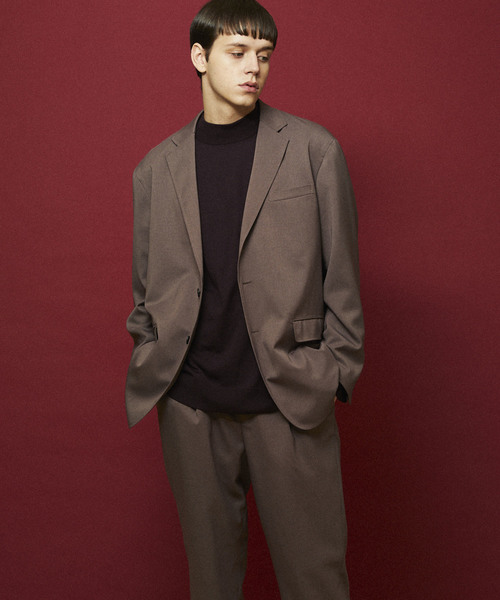 MAISON SPECIAL（メゾンスペシャル）の「オーバーサイズ強撚ドライジャケット【MAISON SPECIAL/メゾンスペシャル】■セットアップ対応■（テーラードジャケット・メンズ・ブラウン/ブラック・44/46/48）」の10枚目の写真