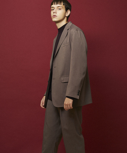 MAISON SPECIAL（メゾンスペシャル）の「オーバーサイズ強撚ドライジャケット【MAISON SPECIAL/メゾンスペシャル】■セットアップ対応■（テーラードジャケット・メンズ・ブラウン/ブラック・44/46/48）」の11枚目の写真