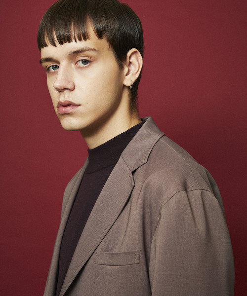 MAISON SPECIAL（メゾンスペシャル）の「オーバーサイズ強撚ドライジャケット【MAISON SPECIAL/メゾンスペシャル】■セットアップ対応■（テーラードジャケット・メンズ・ブラウン/ブラック・44/46/48）」の13枚目の写真