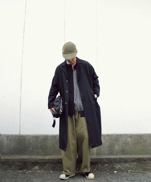 antiqua（アンティカ）の「配色アシメ綿ニット（ニット/セーター・メンズ・ブラック/ナチュラル・M/L/L/XL）」の10枚目の写真