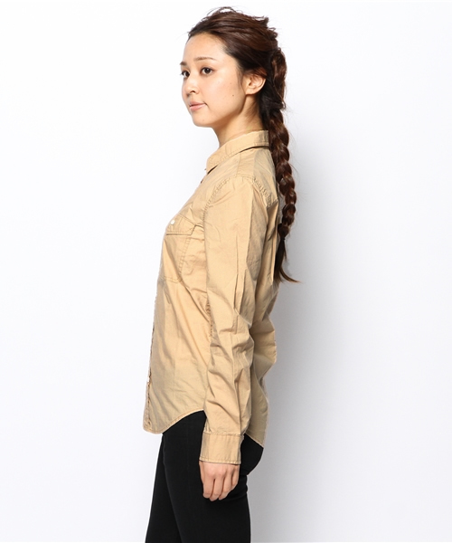 B:MING by BEAMS（ビーミングバイビームス）の「□B ビーミング by ビームス / タイプライターワークシャツ（シャツ/ブラウス・レディース・ネイビー/グリーン/ベージュ・LARGE/SMALL/MEDIUM）」の5枚目の写真