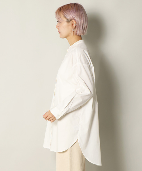 notch.（ノッチ）の「バンドカラーシャツチュニック（シャツ/ブラウス・レディース・オフホワイト・M）」の19枚目の写真