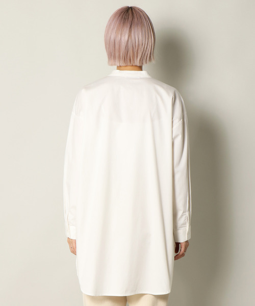 notch.（ノッチ）の「バンドカラーシャツチュニック（シャツ/ブラウス・レディース・オフホワイト・M）」の18枚目の写真