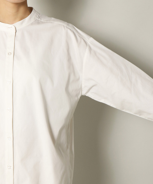 notch.（ノッチ）の「バンドカラーシャツチュニック（シャツ/ブラウス・レディース・オフホワイト・M）」の17枚目の写真
