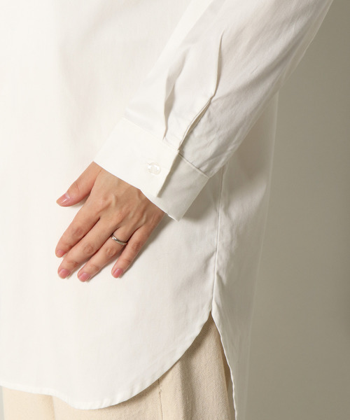 notch.（ノッチ）の「バンドカラーシャツチュニック（シャツ/ブラウス・レディース・オフホワイト・M）」の16枚目の写真