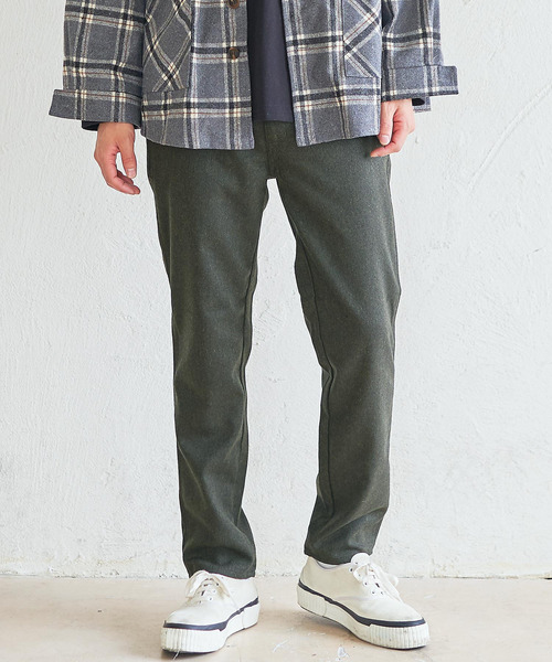 BIG SMITH(ビッグスミス)の「BIG SMITH/ビッグスミス ウールトラウザー テーパードパンツ(その他パンツ・メンズ・ネイビー/グレー/オリーブ・M/L/XL)」の2枚目の写真