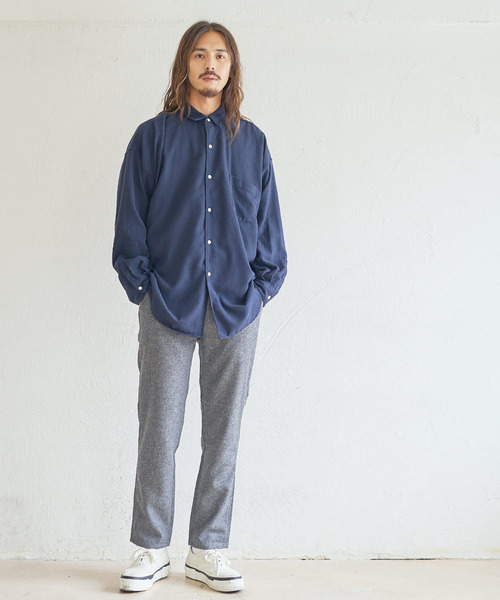 BIG SMITH(ビッグスミス)の「BIG SMITH/ビッグスミス ウールトラウザー テーパードパンツ(その他パンツ・メンズ・ネイビー/グレー/オリーブ・M/L/XL)」の8枚目の写真