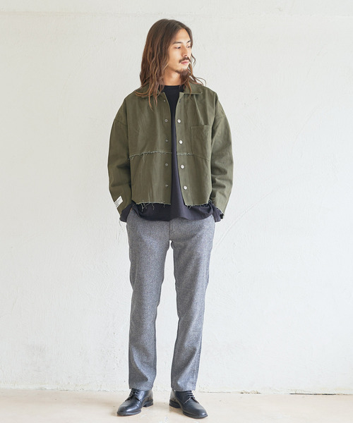 BIG SMITH(ビッグスミス)の「BIG SMITH/ビッグスミス ウールトラウザー テーパードパンツ(その他パンツ・メンズ・ネイビー/グレー/オリーブ・M/L/XL)」の9枚目の写真