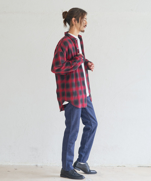 BIG SMITH(ビッグスミス)の「BIG SMITH/ビッグスミス ウールトラウザー テーパードパンツ(その他パンツ・メンズ・ネイビー/グレー/オリーブ・M/L/XL)」の12枚目の写真