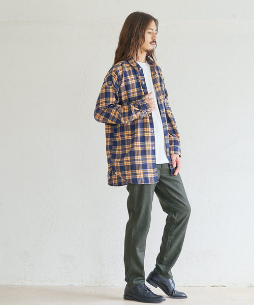 BIG SMITH(ビッグスミス)の「BIG SMITH/ビッグスミス ウールトラウザー テーパードパンツ(その他パンツ・メンズ・ネイビー/グレー/オリーブ・M/L/XL)」の17枚目の写真