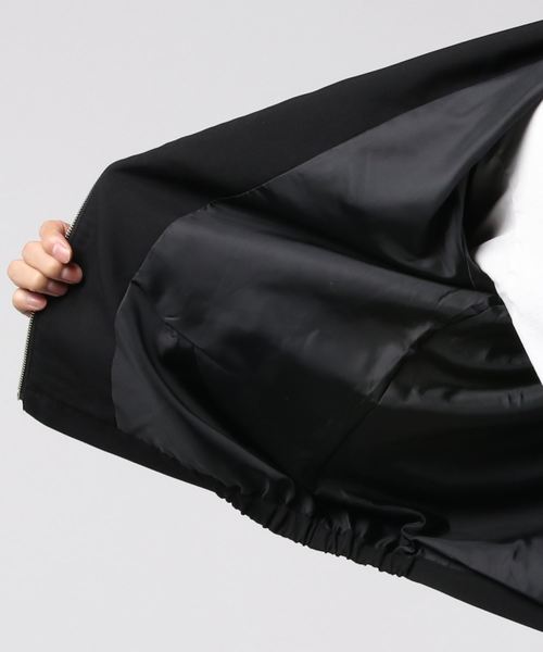 WEGO（ウィゴー）の「WEGO/ローズ刺繍スウィングトップ（ブルゾン・メンズ・ブラック・MEDIUM/LARGE）」の4枚目の写真