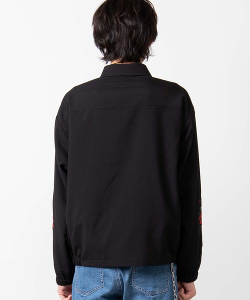 WEGO（ウィゴー）の「WEGO/ローズ刺繍スウィングトップ（ブルゾン・メンズ・ブラック・MEDIUM/LARGE）」の11枚目の写真