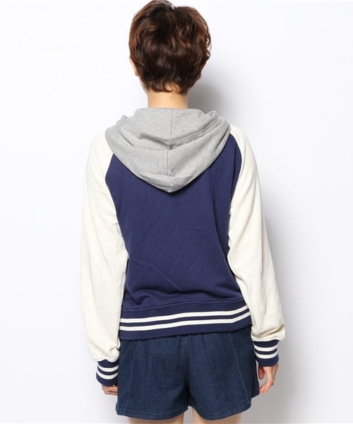 WEGO（ウィゴー）の「WEGO/カレッジパーカースタジャン（スタジャン・レディース・ブラック/ネイビー/レッド・FREE）」の15枚目の写真