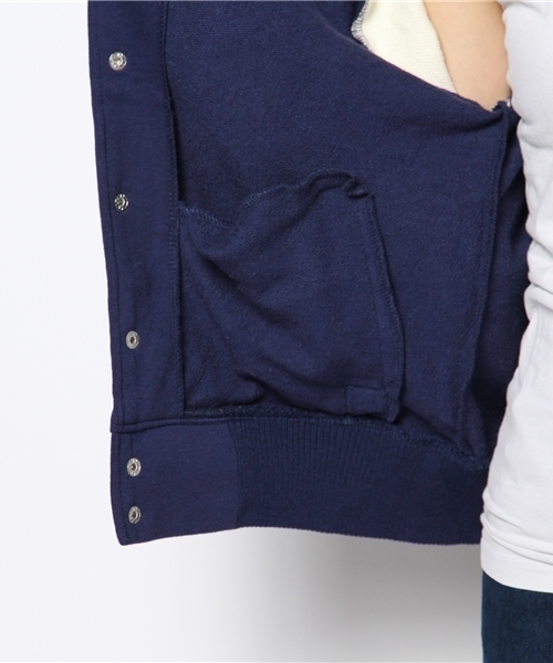 WEGO（ウィゴー）の「WEGO/カレッジパーカースタジャン（スタジャン・レディース・ブラック/ネイビー/レッド・FREE）」の11枚目の写真