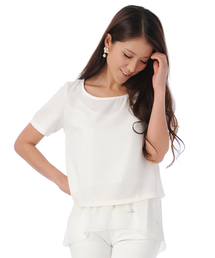 AMBIENT | シフォンレイヤードトップス(Tシャツ/カットソー)