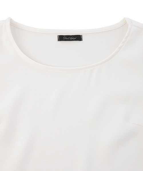 AMBIENT（アンビエント）の「シフォンレイヤードトップス（Tシャツ/カットソー・レディース・ホワイト/ライトベージュ/ネイビー・FREE）」の13枚目の写真