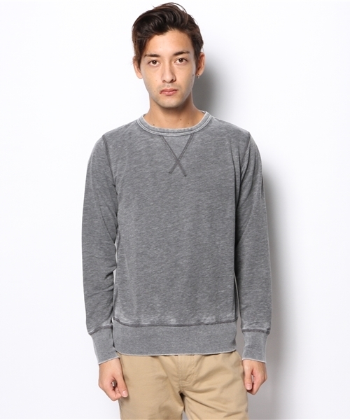 MORGAN HOMME（モルガンオム）の「オパールクルースエット/スウェット（スウェット・メンズ・グレー/ネイビー・AL/LARGE/MEDIUM）」の8枚目の写真