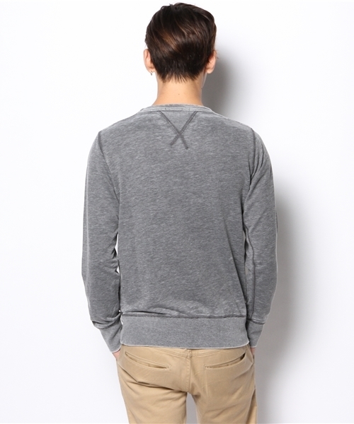 MORGAN HOMME（モルガンオム）の「オパールクルースエット/スウェット（スウェット・メンズ・グレー/ネイビー・AL/LARGE/MEDIUM）」の4枚目の写真