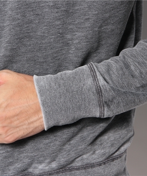 MORGAN HOMME（モルガンオム）の「オパールクルースエット/スウェット（スウェット・メンズ・グレー/ネイビー・AL/LARGE/MEDIUM）」の5枚目の写真