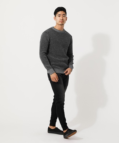 AZUL by moussy(アズールバイマウジー)の「NEW DOBBY SLIM JOGGER/ニュードビースリムジョガー(デニムパンツ・メンズ・ブルー/ブラック/ライトブルー・SMALL/LARGE/MEDIUM/X-SMALL/X-LARGE)」の13枚目の写真