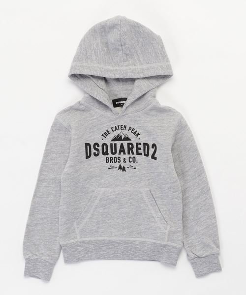キッズ　パーカー　DSQUARED2 DSQUARED2 KIDS ディースクエアード・キッズ ロゴ パーカー | レッド