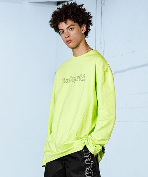 Mahagrid アウトラインロゴ ロングtシャツ Tシャツ カットソー Mahagrid マハグリッド のファッション通販 Zozotown