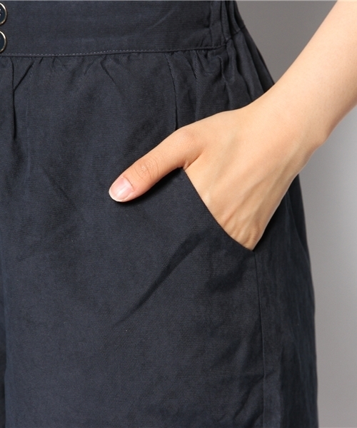 WEGO(ウィゴー)の「WEGO/ハーフガウチョパンツ(チノパンツ・レディース・ベージュ/ダークグリーン/ネイビー・FREE)」の9枚目の写真