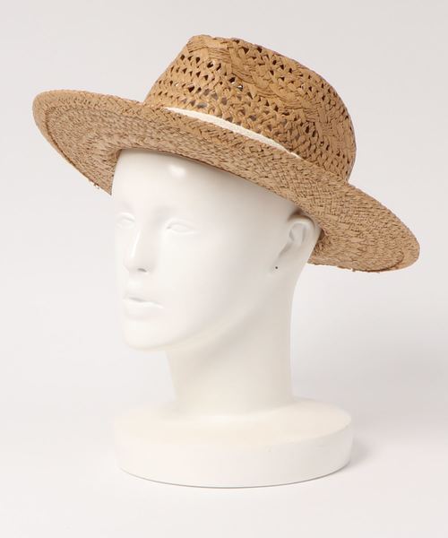 チャイハネ（チャイハネ）の「【チャイハネ】ジオメトリックペーパーハット（ハット・レディース・ブラウン/ナチュラル・FREE）」の3枚目の写真