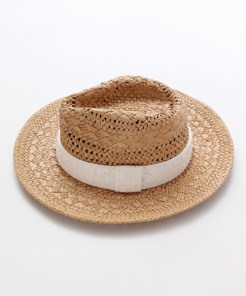 チャイハネ（チャイハネ）の「【チャイハネ】ジオメトリックペーパーハット（ハット・レディース・ブラウン/ナチュラル・FREE）」の5枚目の写真