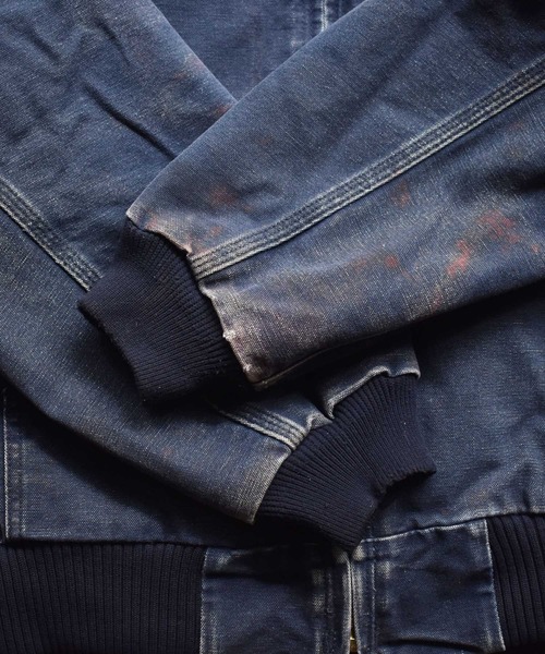 Carhartt（カーハート）の「【ヴィンテージ古着】Carhartt/カーハート ダック地 アクティブパーカー（ブルゾン・メンズ・ネイビー・MEDIUM）」の10枚目の写真