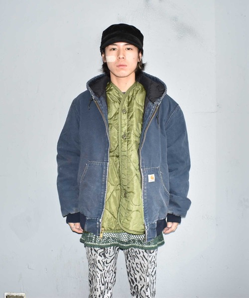 Carhartt（カーハート）の「【ヴィンテージ古着】Carhartt/カーハート ダック地 アクティブパーカー（ブルゾン・メンズ・ネイビー・MEDIUM）」の6枚目の写真