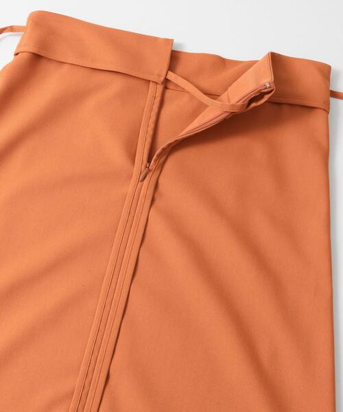 LAATO（ラート）の「PIPING WRAP SKIRT（スカート・レディース・ブラウン/オレンジ/ストライプ・FREE）」の7枚目の写真
