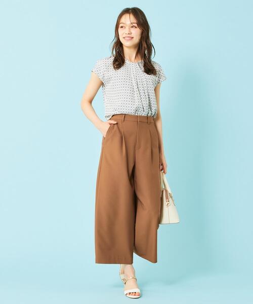 ANY SIS(エニィスィス)の「2WAYレディ ワイドパンツ(その他パンツ・レディース・ブラック系3/ダークブラウン系3/ブラウン系/ネイビー系・2/3/1)」の7枚目の写真