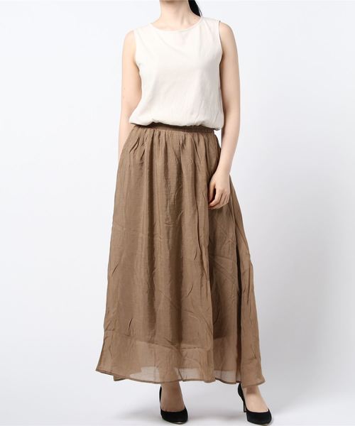 KOBE LETTUCE（コウベレタス）の「ドッキングノースリーブワンピース（ワンピース・レディース・ブラウン/ベージュ/ブラック・FREE）」の7枚目の写真