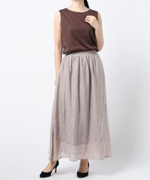 KOBE LETTUCE（コウベレタス）の「ドッキングノースリーブワンピース（ワンピース・レディース・ブラウン/ベージュ/ブラック・FREE）」の6枚目の写真