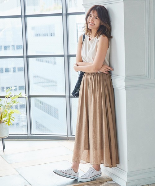 KOBE LETTUCE（コウベレタス）の「ドッキングノースリーブワンピース（ワンピース・レディース・ブラウン/ベージュ/ブラック・FREE）」の12枚目の写真