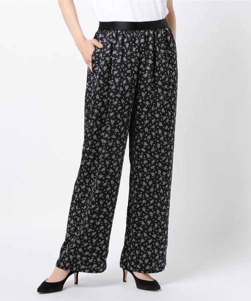 AMERICAN HOLIC（アメリカンホリック）の「イージーとろみワイドパンツ　＊（その他パンツ・レディース・チャコールグレー/マルチ/モカ/ブラック系その他/その他9/ストライプ/ドット・M/L）」の8枚目の写真