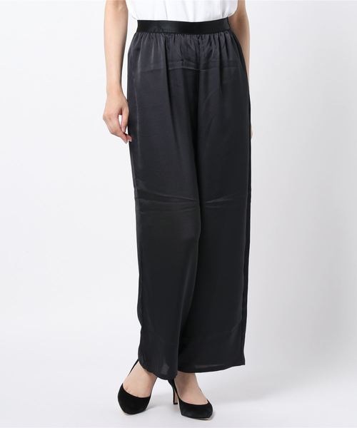 AMERICAN HOLIC（アメリカンホリック）の「イージーとろみワイドパンツ　＊（その他パンツ・レディース・チャコールグレー/マルチ/モカ/ブラック系その他/その他9/ストライプ/ドット・M/L）」の9枚目の写真