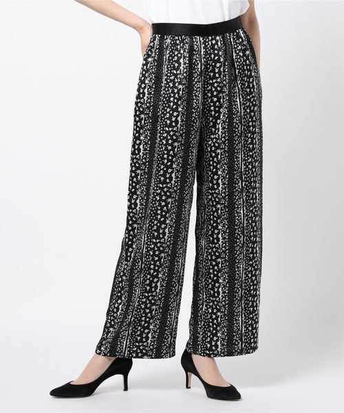 AMERICAN HOLIC（アメリカンホリック）の「イージーとろみワイドパンツ　＊（その他パンツ・レディース・チャコールグレー/マルチ/モカ/ブラック系その他/その他9/ストライプ/ドット・M/L）」の10枚目の写真