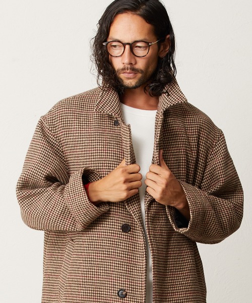 CAMBIO（カンビオ）の「mj7453-Over Size Silhouette Check
