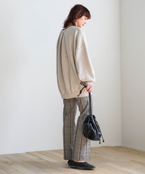 select MOCA（セレクトモカ）の「チェックワイドレッグパンツ（その他パンツ・レディース・パープル/グリーン・SMALL/MEDIUM）」の5枚目の写真