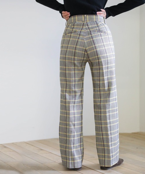 select MOCA（セレクトモカ）の「チェックワイドレッグパンツ（その他パンツ・レディース・パープル/グリーン・SMALL/MEDIUM）」の11枚目の写真