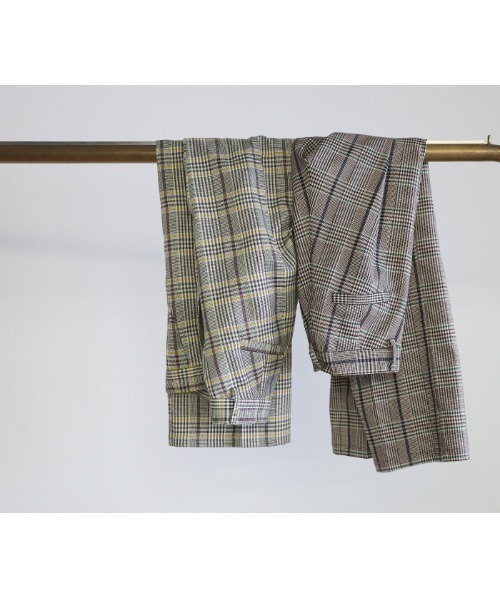 select MOCA（セレクトモカ）の「チェックワイドレッグパンツ（その他パンツ・レディース・パープル/グリーン・SMALL/MEDIUM）」の14枚目の写真