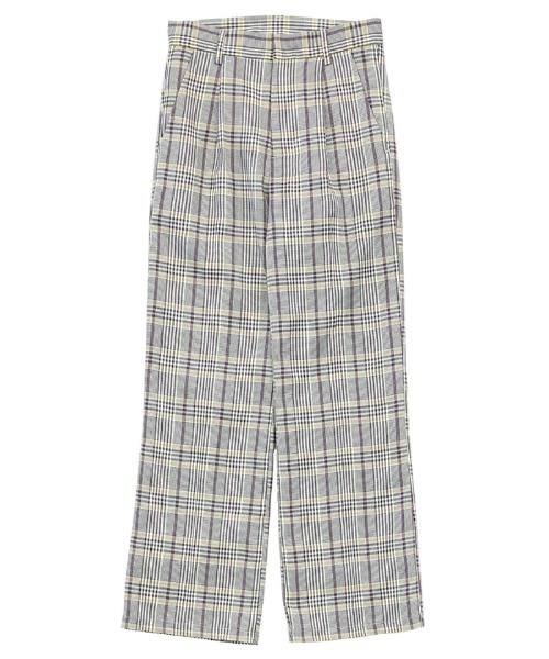 select MOCA（セレクトモカ）の「チェックワイドレッグパンツ（その他パンツ・レディース・パープル/グリーン・SMALL/MEDIUM）」の16枚目の写真